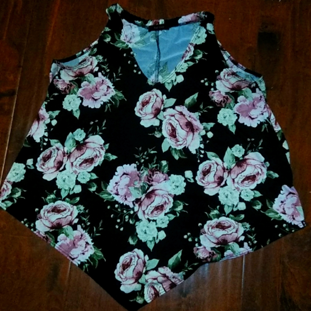 A black and rose tank top